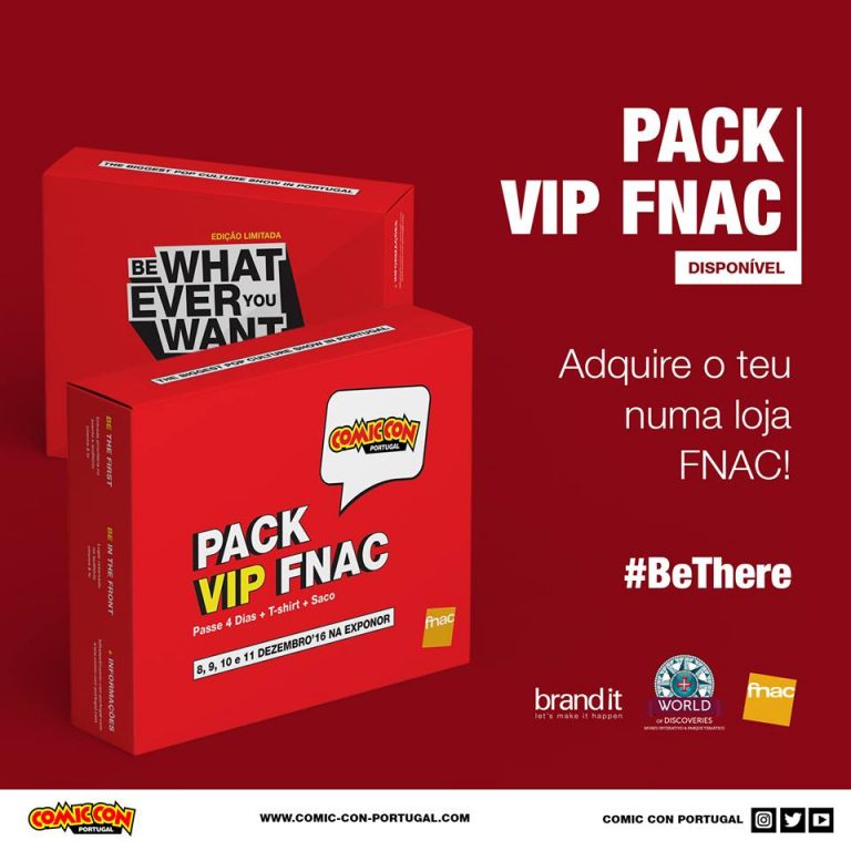 Pack Vip Fnac para a Comic Con Portugal já está disponível