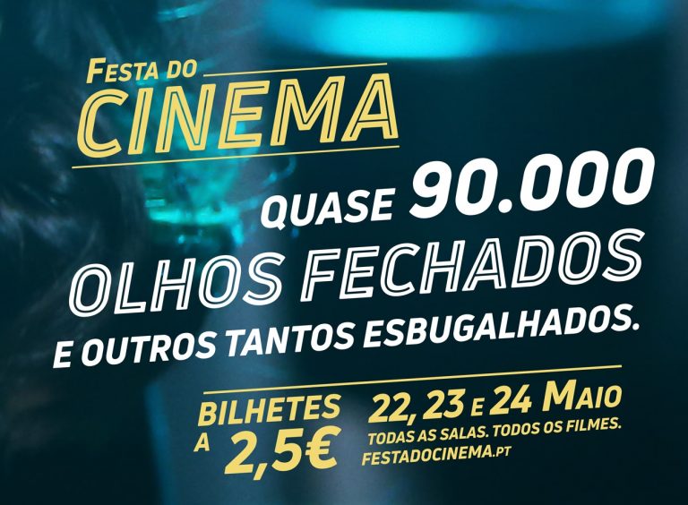 Festa do Cinema com bilhetes a 2,5€ nos dias 22, 23 e 24 de Maio
