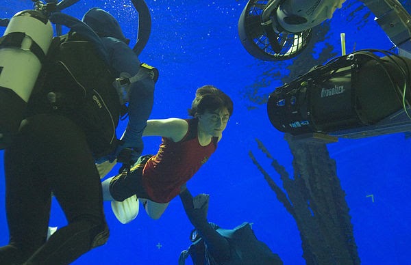 Daniel Radcliffe underwater
