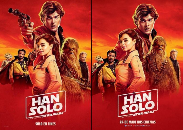 Posters de “Han Solo: Uma História de Star Wars” são censurados no Brasil