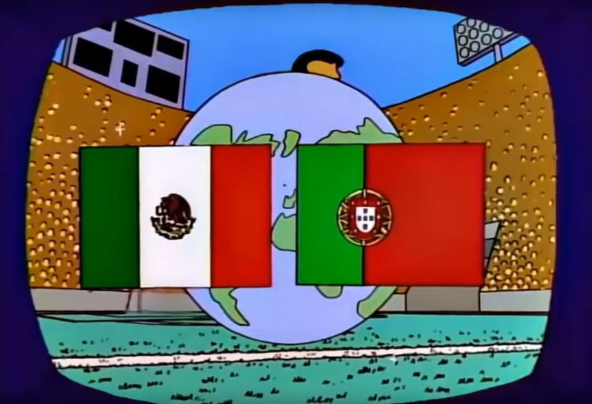 Simpsons prevêm os finalistas do Mundial de 2018: México vs Portugal