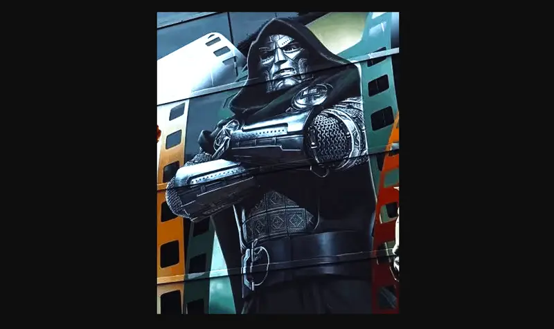 Visual de Robert como Doctor Doom