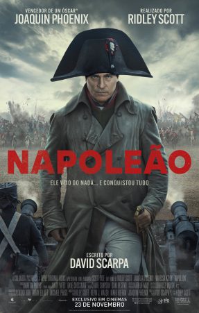 poster do filme napoleão com Joaquin Phoenix